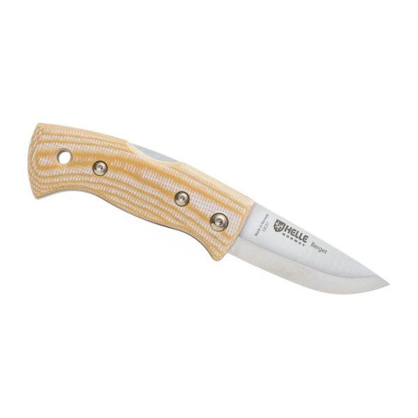 Helle Berget - Μαχαίρι με Canvas Micarta Μπεζ